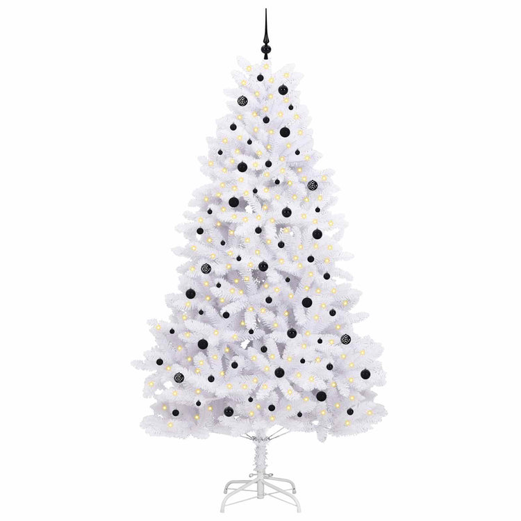 Vidaxx künstlicher klappbarer Weihnachtsbaum weiß 270 cm PVC und Stahl