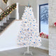Vidaxx künstlicher klappbarer Weihnachtsbaum weiß 270 cm PVC und Stahl