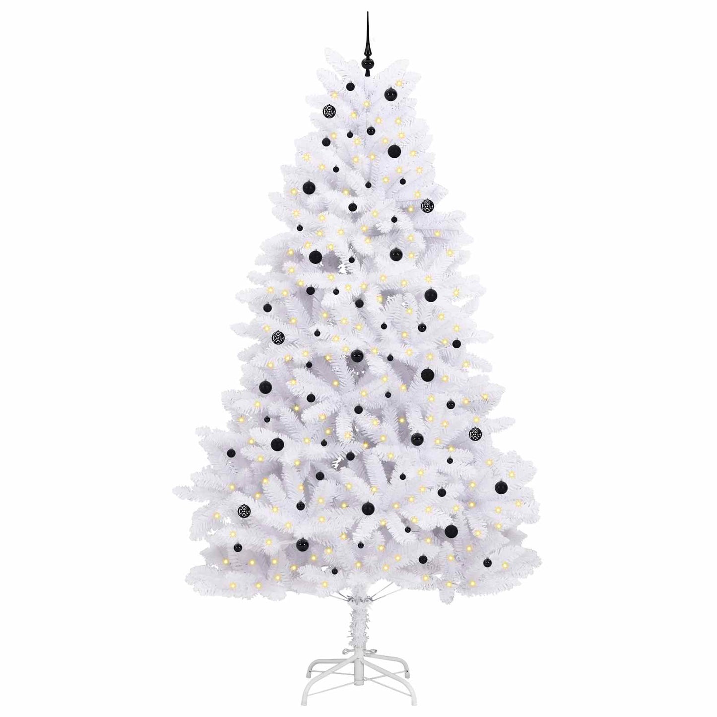 Vidaxx künstlicher klappbarer Weihnachtsbaum weiß 300 cm PVC und Stahl