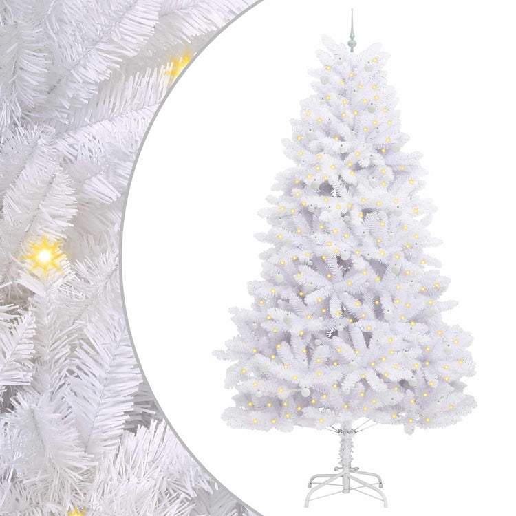 Vidaxx künstlicher klappbarer Weihnachtsbaum weiß 300 cm PVC und Stahl