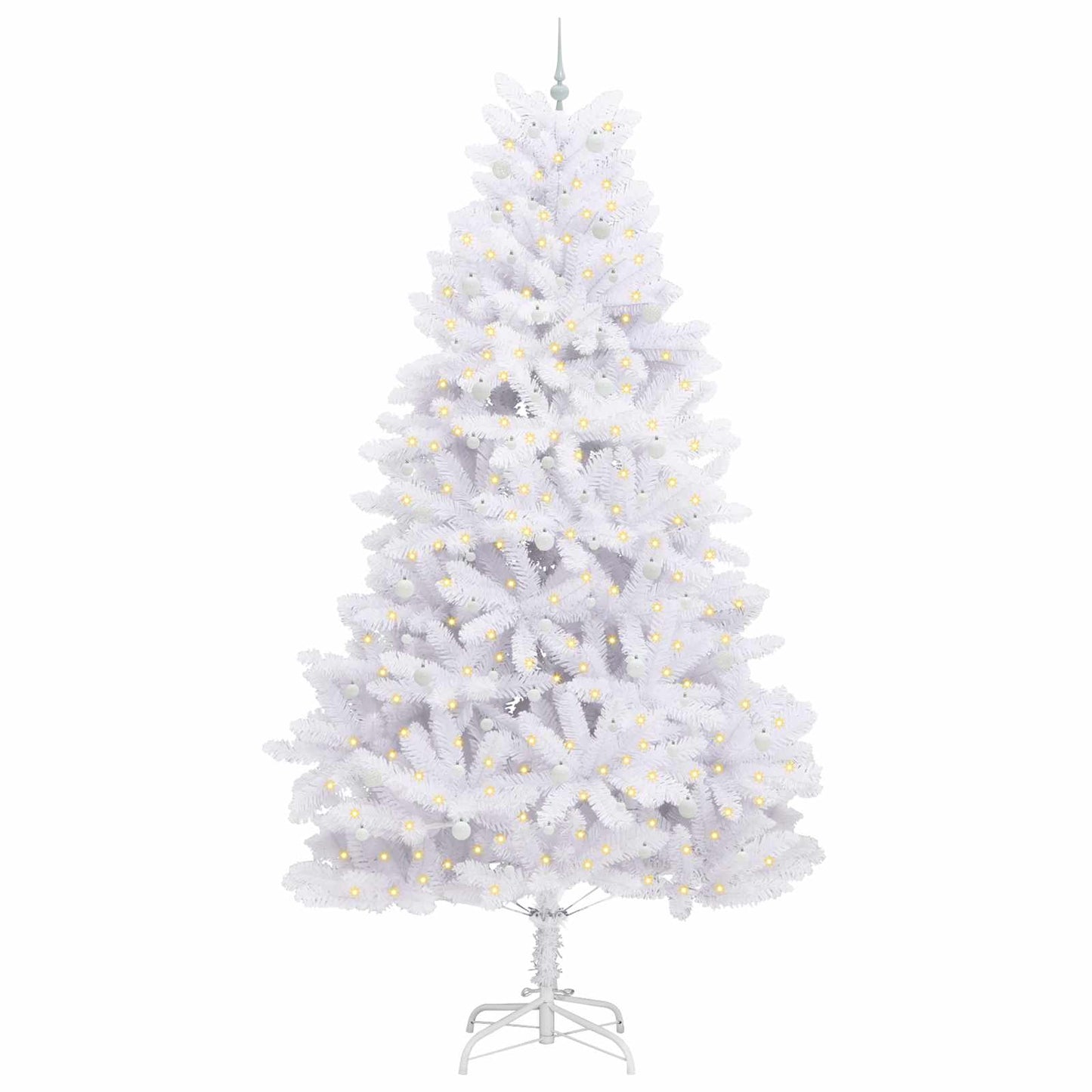 Vidaxx künstlicher klappbarer Weihnachtsbaum weiß 300 cm PVC und Stahl