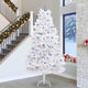 Vidaxx künstlicher klappbarer Weihnachtsbaum weiß 300 cm PVC und Stahl