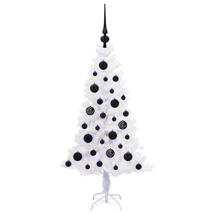 Künstlicher Weihnachtsbaum von Vidaxx mit 150 LEDs, weiß, 120 cm, PVC und Stahl