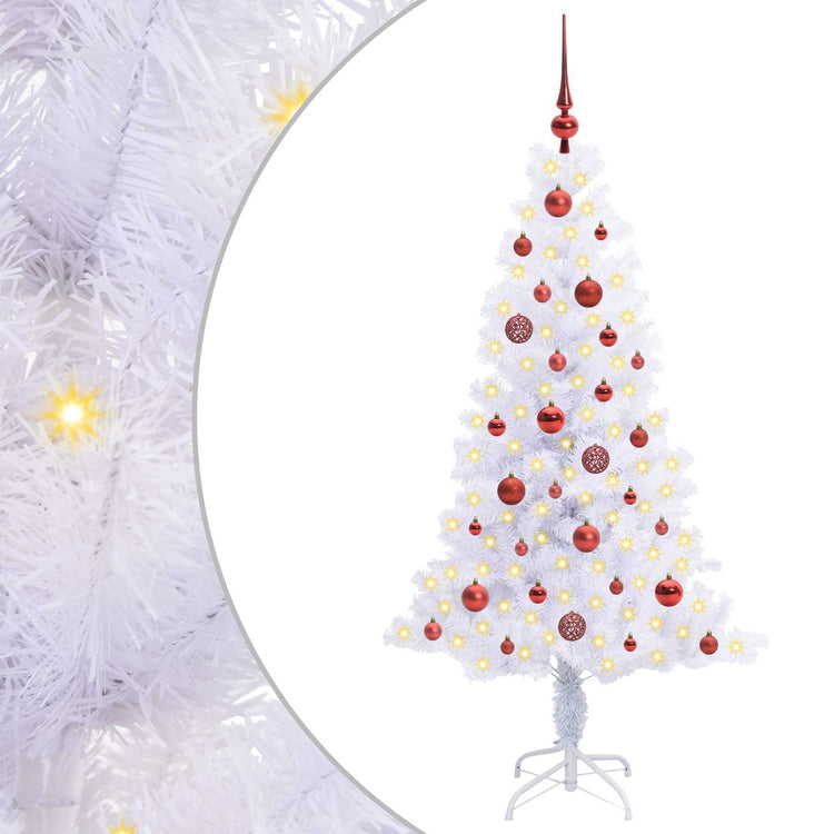 Künstlicher Weihnachtsbaum von Vidaxx mit 150 LEDs, weiß, 150 cm, PVC und Stahl