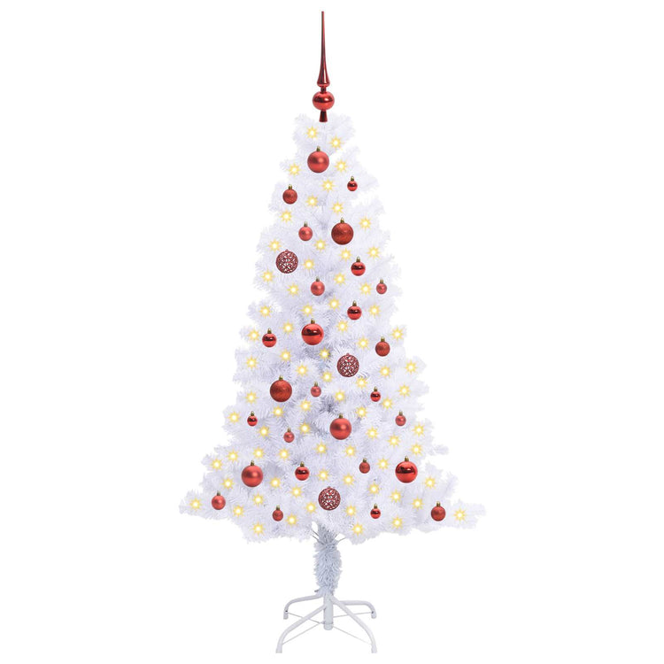 Künstlicher Weihnachtsbaum von Vidaxx mit 150 LEDs, weiß, 150 cm, PVC und Stahl