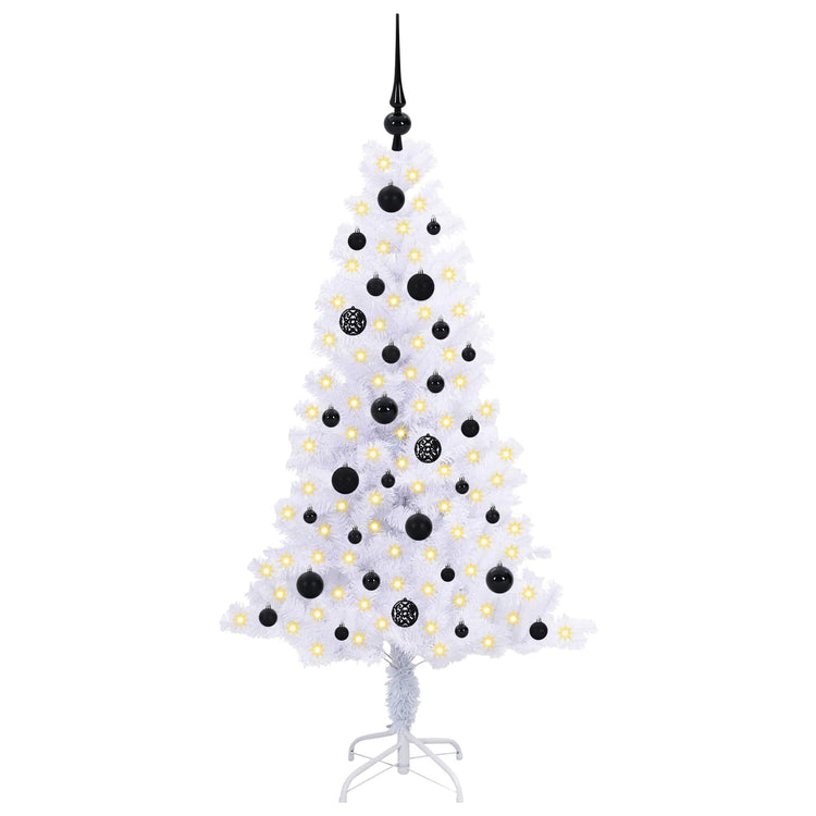 Künstlicher Weihnachtsbaum von Vidaxx mit 150 LEDs, weiß, 150 cm, PVC und Stahl