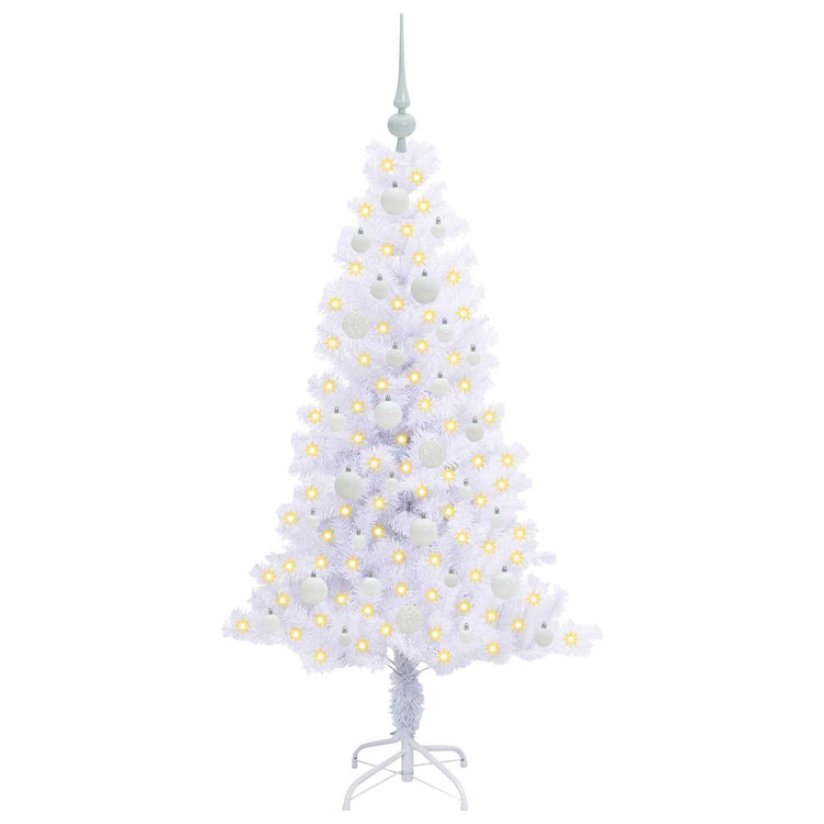 Künstlicher Weihnachtsbaum von Vidaxx mit 150 LEDs, weiß, 150 cm, PVC und Stahl