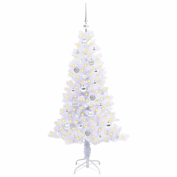 Künstlicher Weihnachtsbaum von Vidaxx mit 150 LEDs, weiß, 150 cm, PVC und Stahl