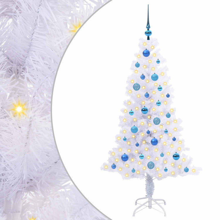 Künstlicher Weihnachtsbaum von Vidaxx mit 150 LEDs, weiß, 150 cm, PVC und Stahl