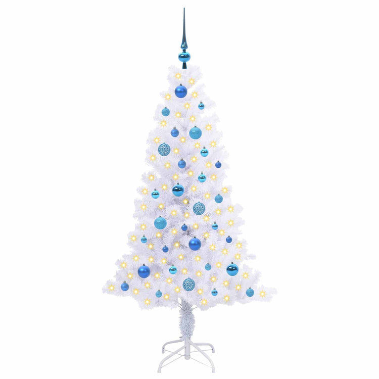 Künstlicher Weihnachtsbaum von Vidaxx mit 150 LEDs, weiß, 150 cm, PVC und Stahl