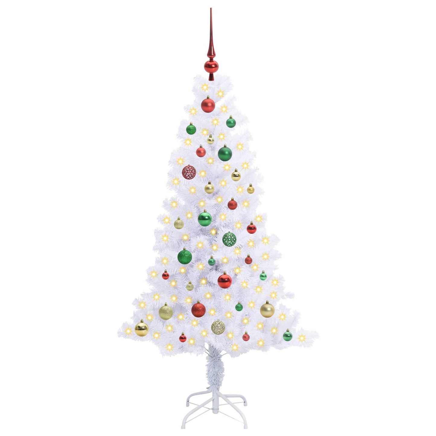 Künstlicher Weihnachtsbaum von Vidaxx mit 150 LEDs, weiß, 150 cm, PVC und Stahl