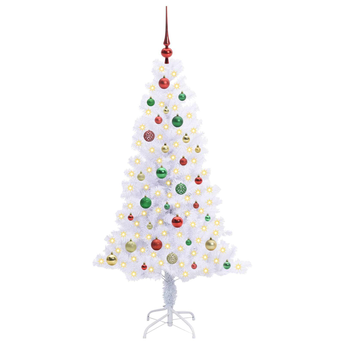 Künstlicher Weihnachtsbaum von Vidaxx mit 150 LEDs, weiß, 150 cm, PVC und Stahl