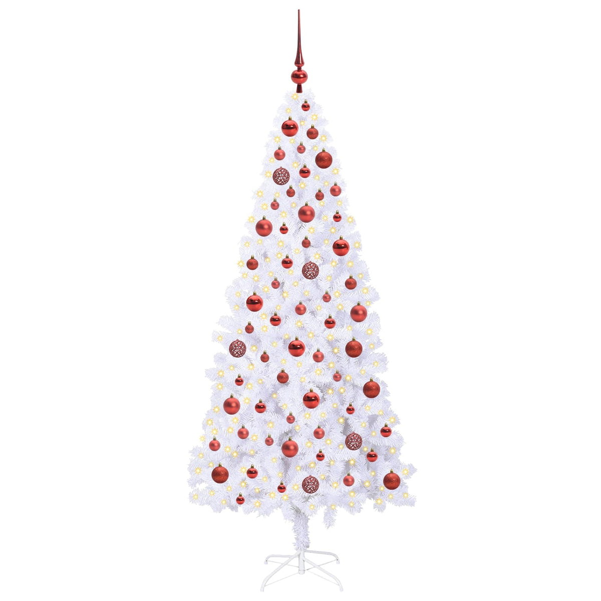 Künstlicher Weihnachtsbaum von Vidaxx mit 300 LEDs, weiß, 180 cm, PVC und Stahl