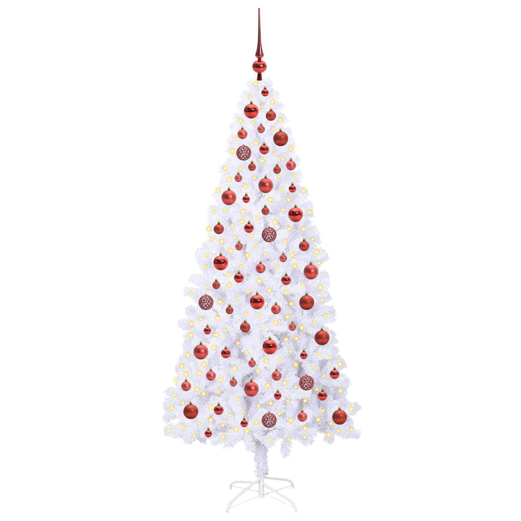 Künstlicher Weihnachtsbaum von Vidaxx mit 300 LEDs, weiß, 180 cm, PVC und Stahl