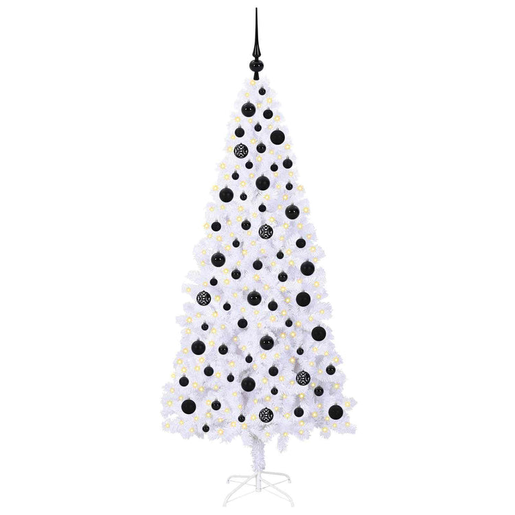 Künstlicher Weihnachtsbaum von Vidaxx mit 300 LEDs, weiß, 180 cm, PVC und Stahl
