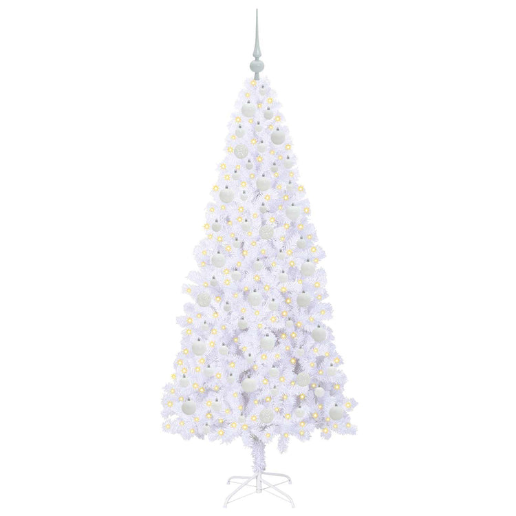 Künstlicher Weihnachtsbaum von Vidaxx mit 300 LEDs, weiß, 180 cm, PVC und Stahl
