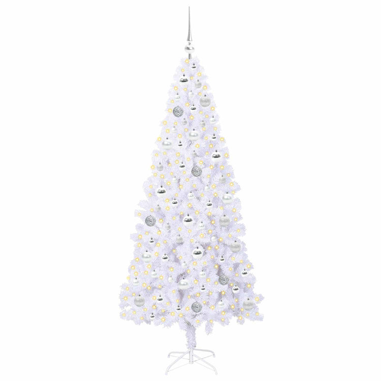 Künstlicher Weihnachtsbaum von Vidaxx mit 300 LEDs, weiß, 180 cm, PVC und Stahl