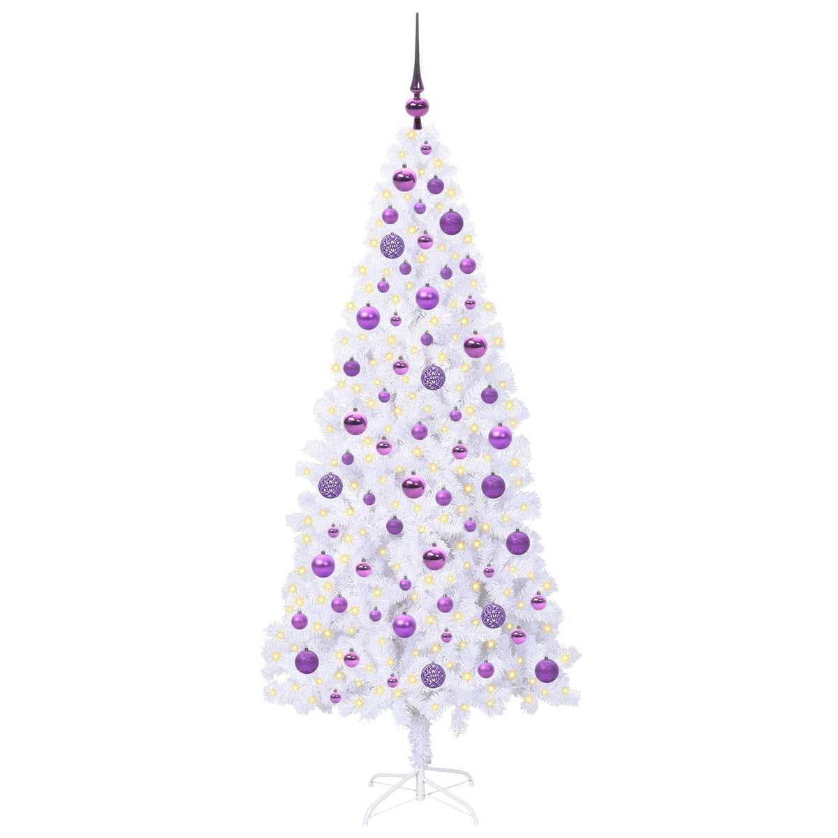 Künstlicher Weihnachtsbaum von Vidaxx mit 300 LEDs, weiß, 180 cm, PVC und Stahl