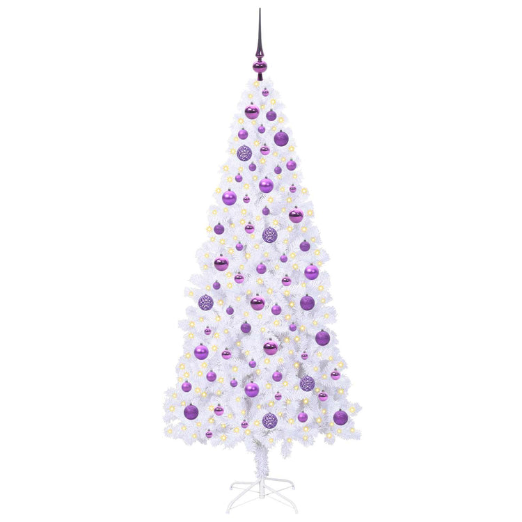 Künstlicher Weihnachtsbaum von Vidaxx mit 300 LEDs, weiß, 180 cm, PVC und Stahl