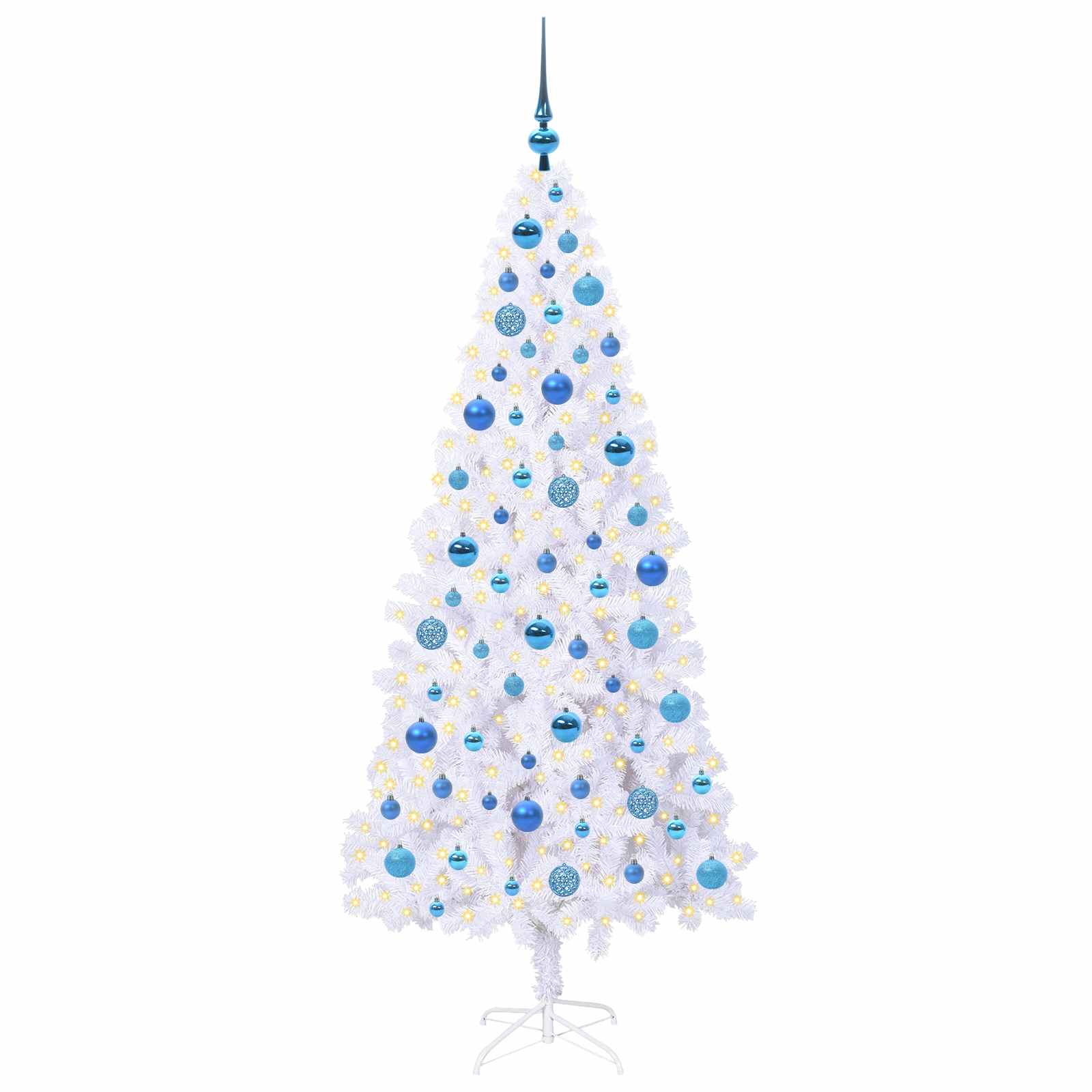Künstlicher Weihnachtsbaum von Vidaxx mit 300 LEDs, weiß, 180 cm, PVC und Stahl