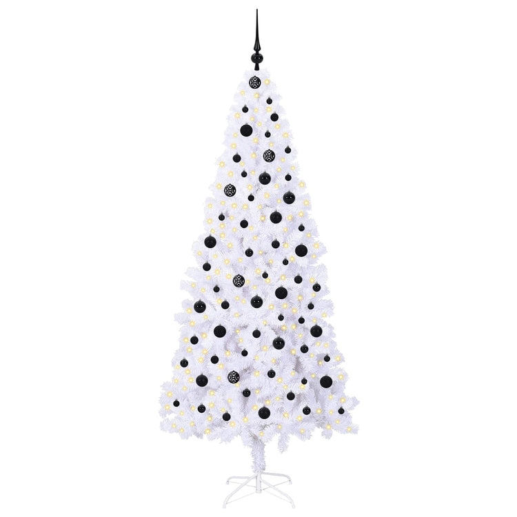 Künstlicher Weihnachtsbaum von Vidaxx mit 300 LEDs, weiß, 210 cm, PVC und Stahl