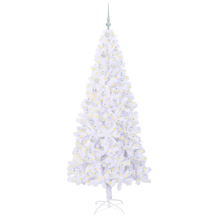 Künstlicher Weihnachtsbaum von Vidaxx mit 300 LEDs, weiß, 210 cm, PVC und Stahl