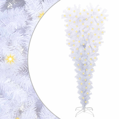 Künstlicher Weihnachtsbaum von Vidaxx mit 150 LEDs, weiß, 120 cm, PVC und Stahl