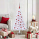 Künstlicher Weihnachtsbaum von Vidaxx mit 150 LEDs, weiß, 120 cm, PVC und Stahl