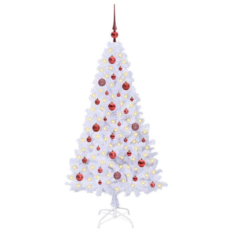 Künstlicher Weihnachtsbaum von Vidaxx mit 150 LEDs, weiß, 150 cm, PVC und Stahl