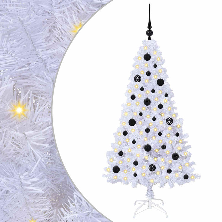 Künstlicher Weihnachtsbaum von Vidaxx mit 150 LEDs, weiß, 150 cm, PVC und Stahl