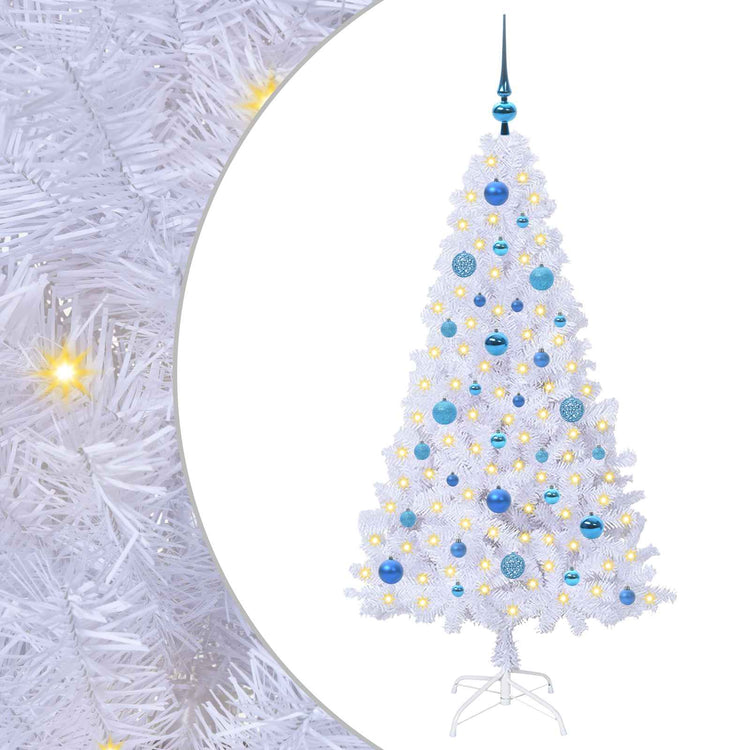 Künstlicher Weihnachtsbaum von Vidaxx mit 150 LEDs, weiß, 150 cm, PVC und Stahl