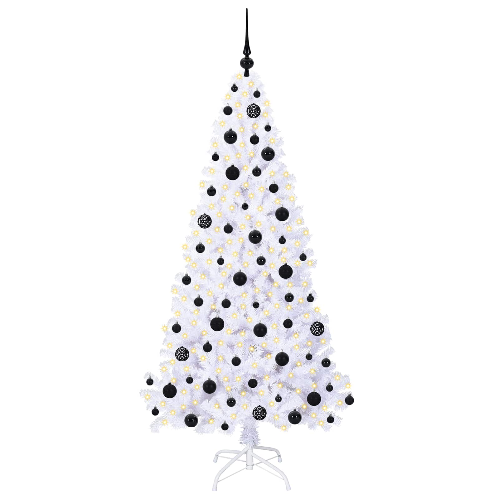 Künstlicher Weihnachtsbaum von Vidaxx mit 300 LEDs, weiß, 180 cm, PVC und Stahl