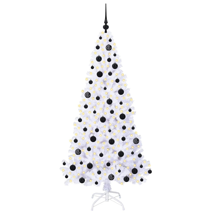 Künstlicher Weihnachtsbaum von Vidaxx mit 300 LEDs, weiß, 180 cm, PVC und Stahl