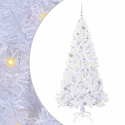 Künstlicher Weihnachtsbaum von Vidaxx mit 300 LEDs, weiß, 180 cm, PVC und Stahl