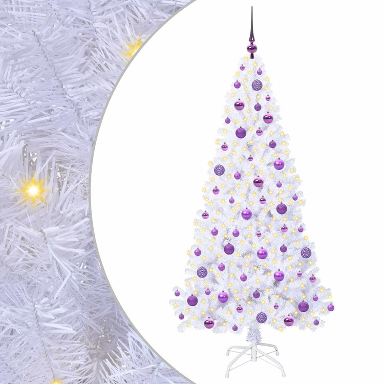 Künstlicher Weihnachtsbaum von Vidaxx mit 300 LEDs, weiß, 180 cm, PVC und Stahl