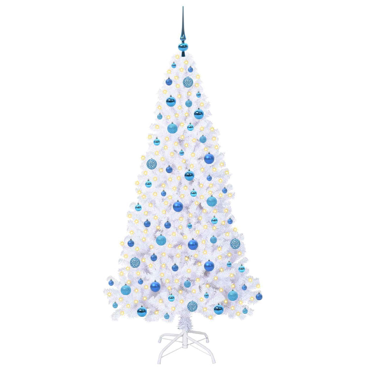 Künstlicher Weihnachtsbaum von Vidaxx mit 300 LEDs, weiß, 180 cm, PVC und Stahl
