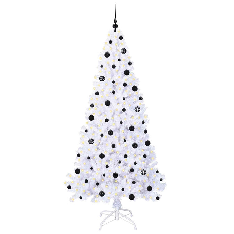 Künstlicher Weihnachtsbaum von Vidaxx mit 300 LEDs, weiß, 210 cm, PVC und Stahl