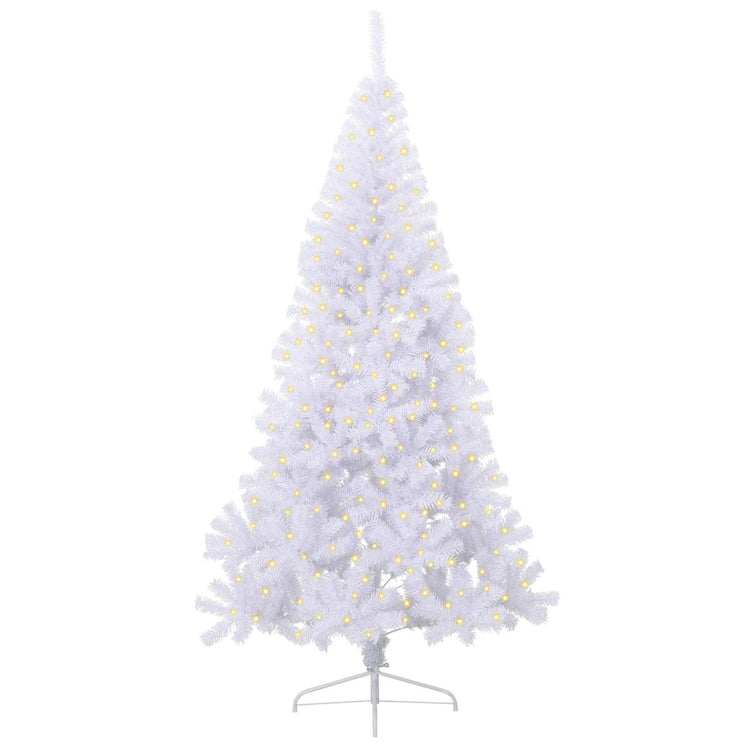 Künstlicher Weihnachtsbaum von Vidaxx mit 300 LEDs, weiß, 240 cm, PVC und Stahl