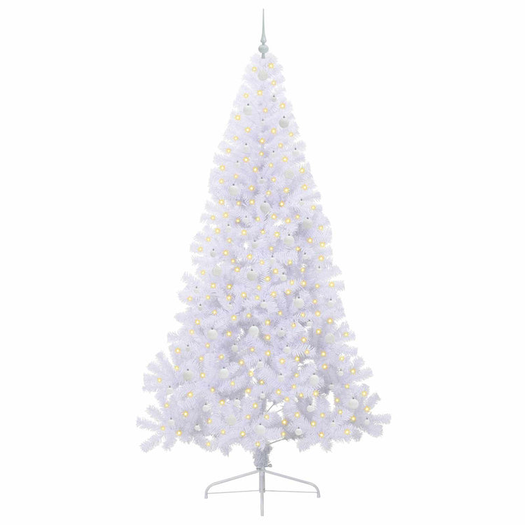 Künstlicher Weihnachtsbaum von Vidaxx mit 300 LEDs, weiß, 240 cm, PVC und Stahl