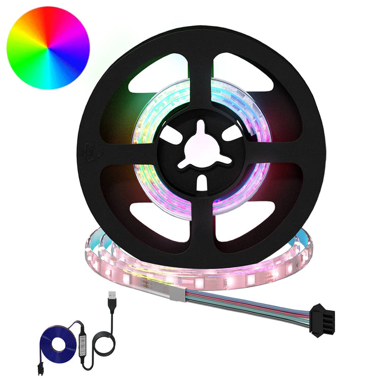 Vidaxxl LED-Streifen 2 Stück schwarz und transparent 450 mm Kupfer und Kunststoff