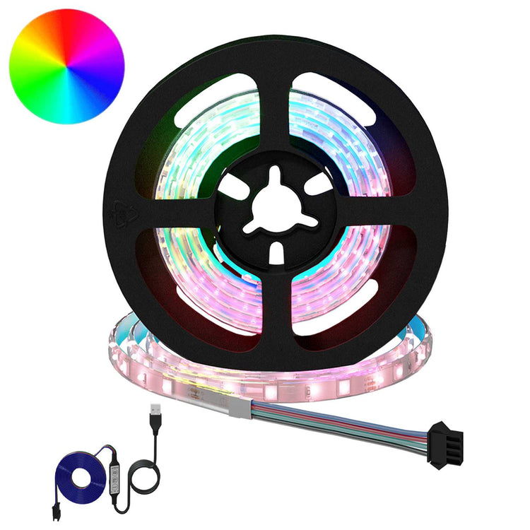 Vidaxxl LED-Streifen 2 Stück schwarz und transparent 750 mm Kupfer und Kunststoff