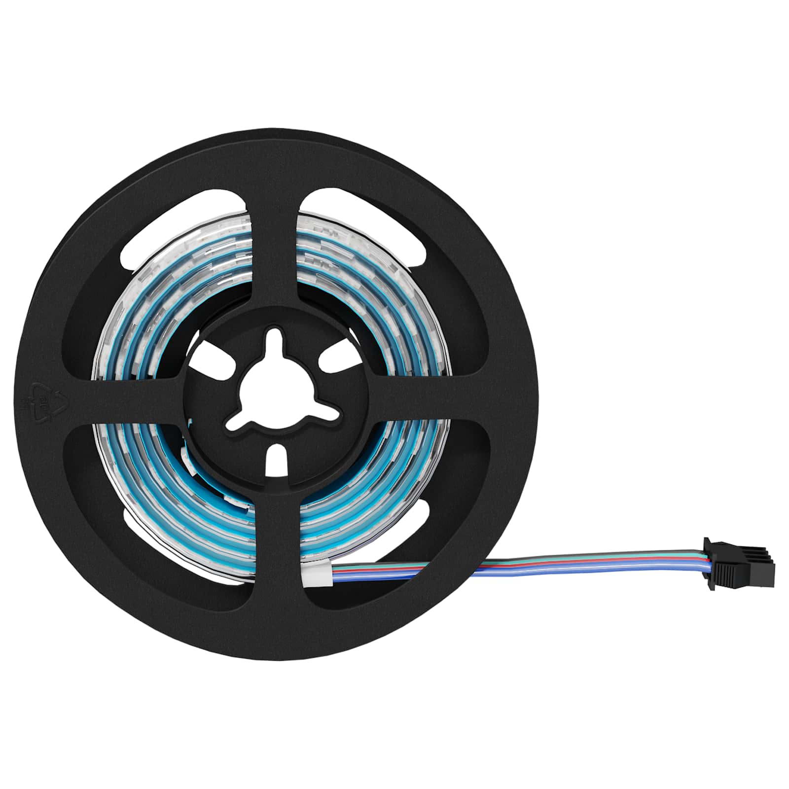 Vidaxxl LED-Streifen 2 Stück schwarz und transparent 750 mm Kupfer und Kunststoff