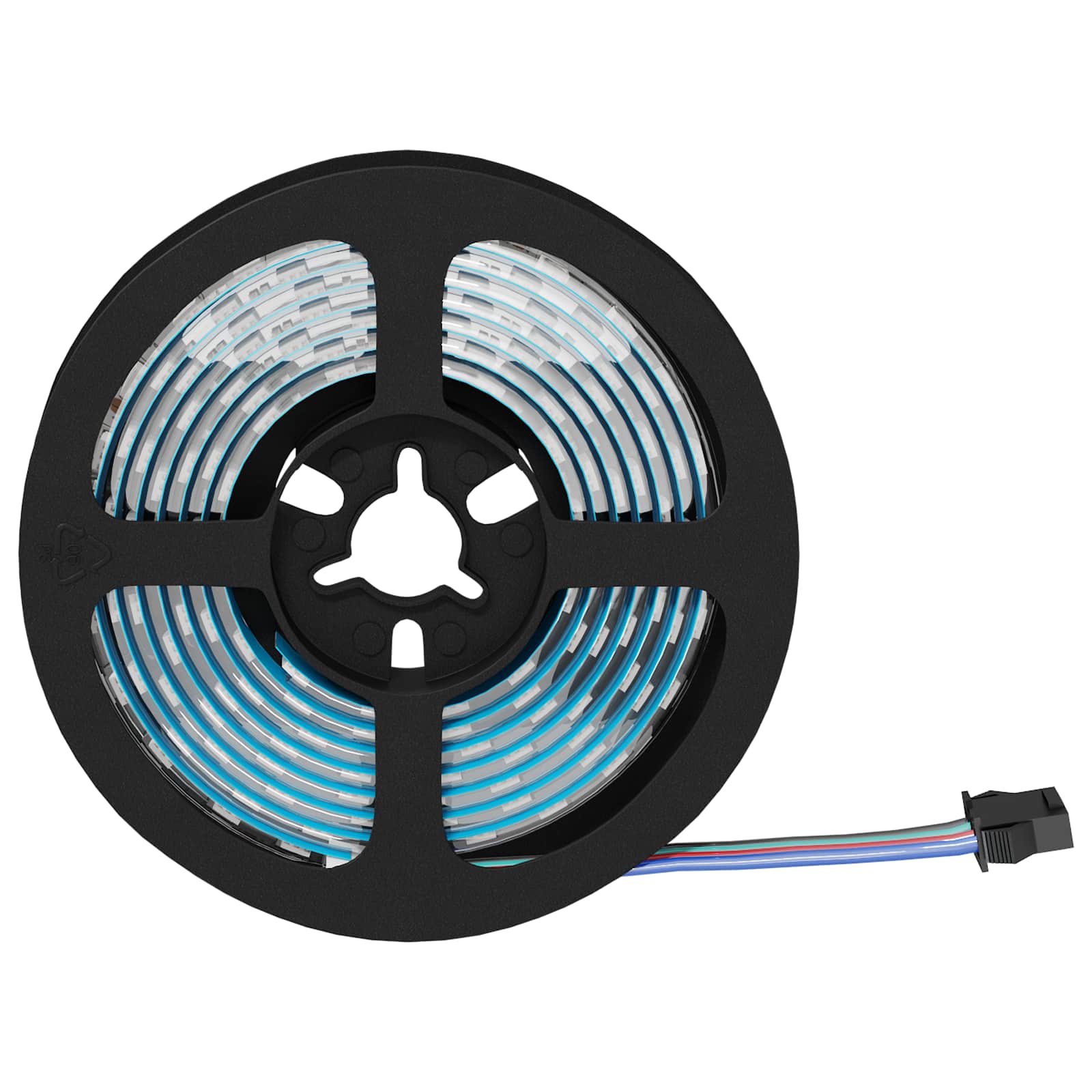 Vidaxxl LED-Streifen 2 Stück schwarz und transparent 1700 mm Kupfer und Kunststoff