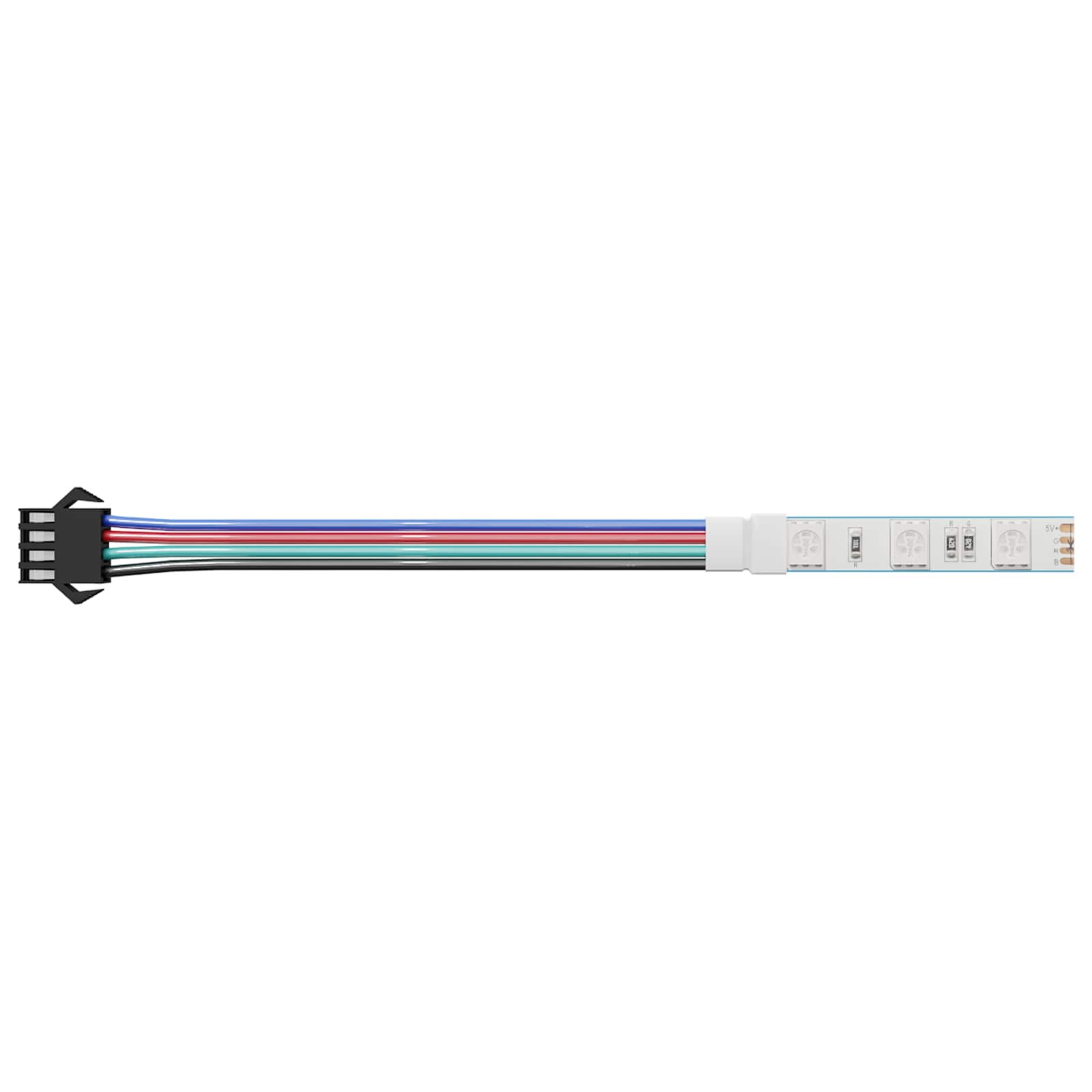 Vidaxxl LED-Streifen 2 Stück schwarz und weiß 1745 mm Kupfer und Kunststoff