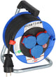 Brennerstuhl garant kompakt IP44 Kabeltrommel (15m, aus Spezialkunststoff, für den kurzfristigen Außeneinsatz, Made in Germany) blau
