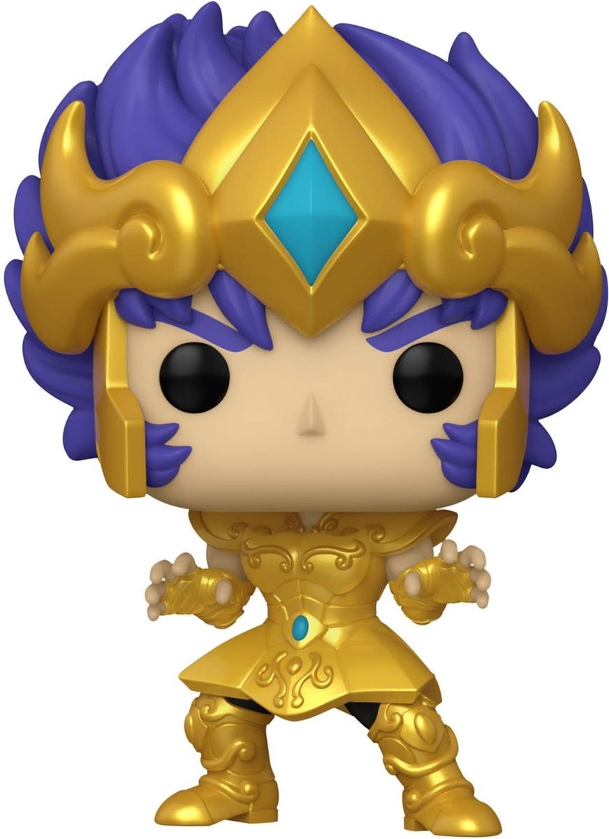 Funko Saint Seiya – Pop! Animationsfigur Gold Leo Ikki 9 cm Sammlerfigur – Mehrfarben