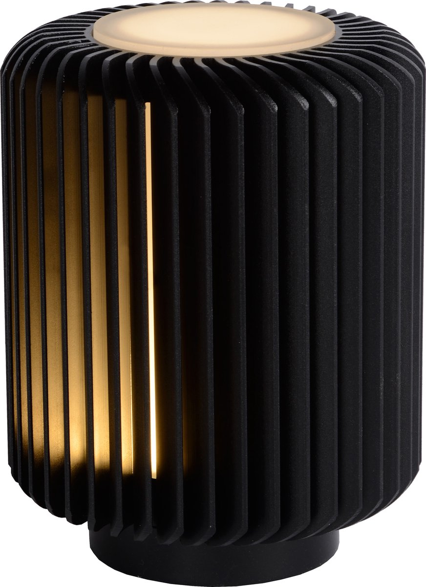 Lucide turbin - Tischleuchte - ø 10,6 cm - LED - 1x5w 3000k - schwarz
