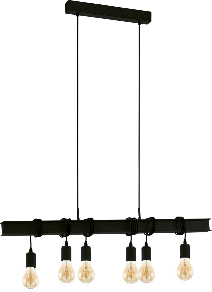 Eglo Townshend 6 Hängelampe – E27 – 100,5 cm – Schwarz