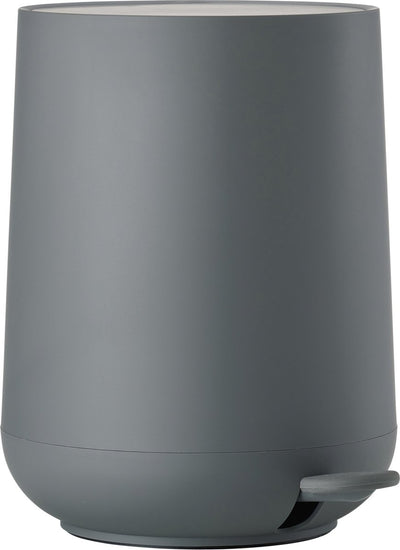 Zone Denmark Nova Treteimer – Abfalleimer Badezimmer Soft Close – Kleiner Abfalleimer – Toiletten-Badezimmer-Zubehör – Kunststoff – 5 Liter – 29 x 23 cm – Grau
