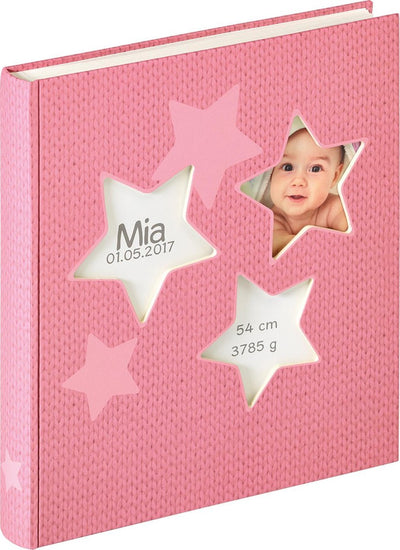 Walther uk-133-r estrella - Babyalbum - Größe 28x30,5 cm - rosa